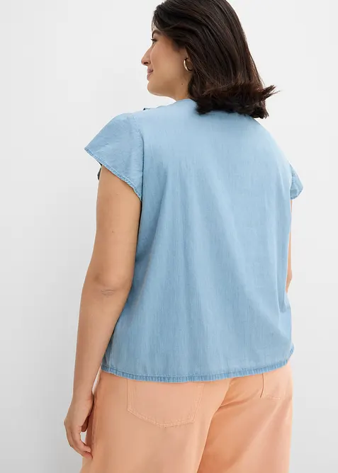 Top in jeans di cotone biologico, bonprix