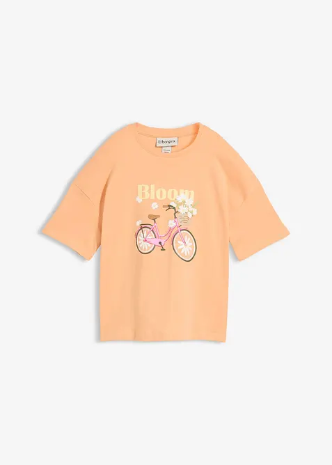 T-shirt ampia in puro cotone, bonprix