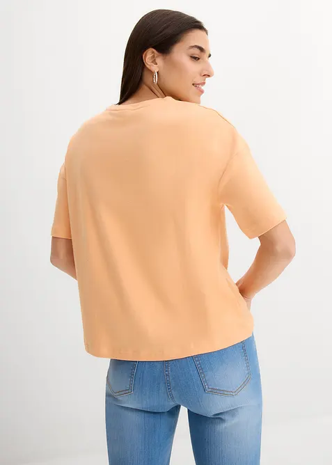 T-shirt ampia in puro cotone, bonprix