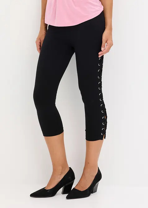 Leggings a pinocchietto con stringhe, bonprix