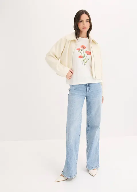 Maglia in cotone elasticizzato, bonprix