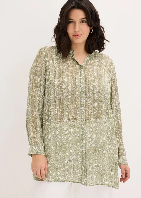 Camicetta lunga di chiffon, bonprix