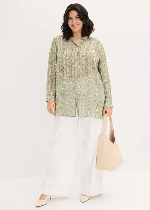 Camicetta lunga di chiffon, bonprix