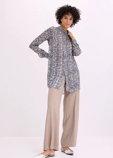 Camicetta lunga di chiffon, bonprix