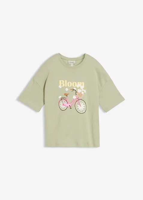 T-shirt ampia in puro cotone, bonprix