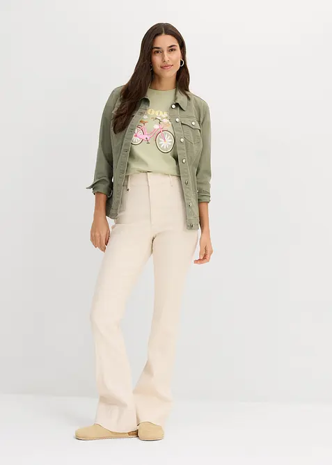 T-shirt ampia in puro cotone, bonprix