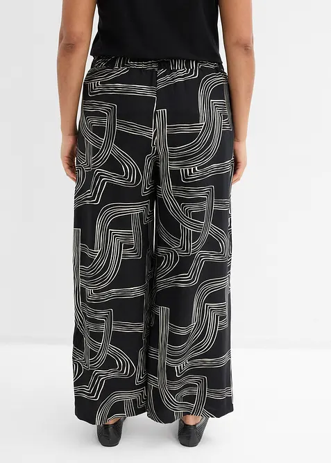 Pantaloni larghi in misto viscosa, bonprix