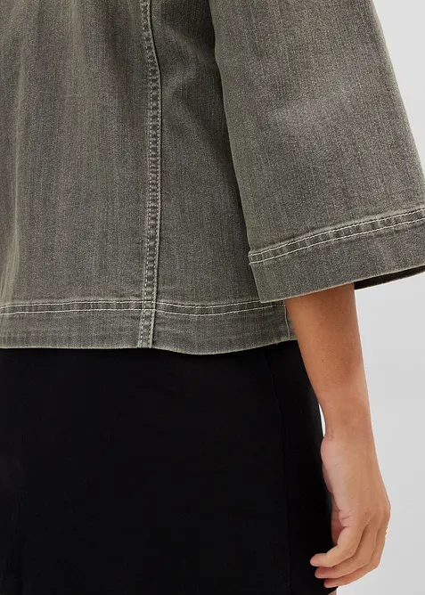 Giacca di jeans con maniche a 3/4, bonprix
