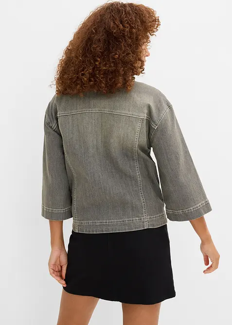 Giacca di jeans con maniche a 3/4, bonprix
