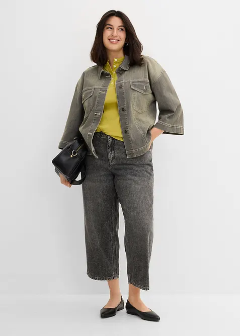 Giacca di jeans con maniche a 3/4, bonprix