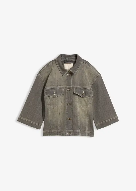 Giacca di jeans con maniche a 3/4, bonprix