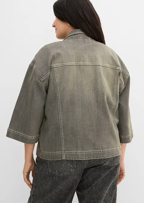 Giacca di jeans con maniche a 3/4, bonprix