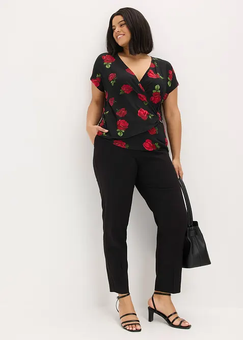 Maglia fantasia in misto viscosa morbido, bonprix