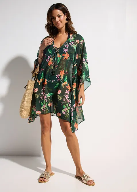 Tunica copricostume in chiffon leggero, bonprix