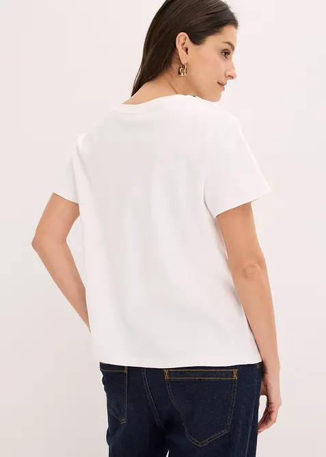 T-shirt in puro cotone, bonprix
