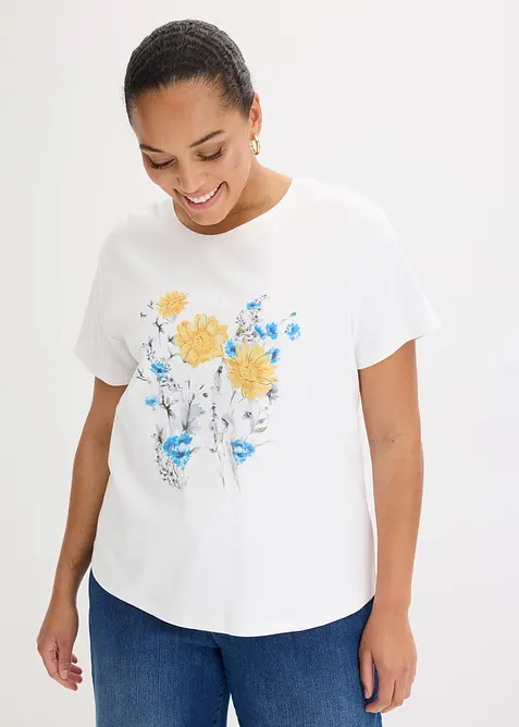 T-shirt in puro cotone, bonprix