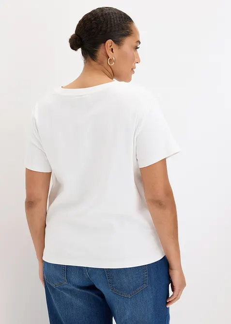 T-shirt in puro cotone, bonprix