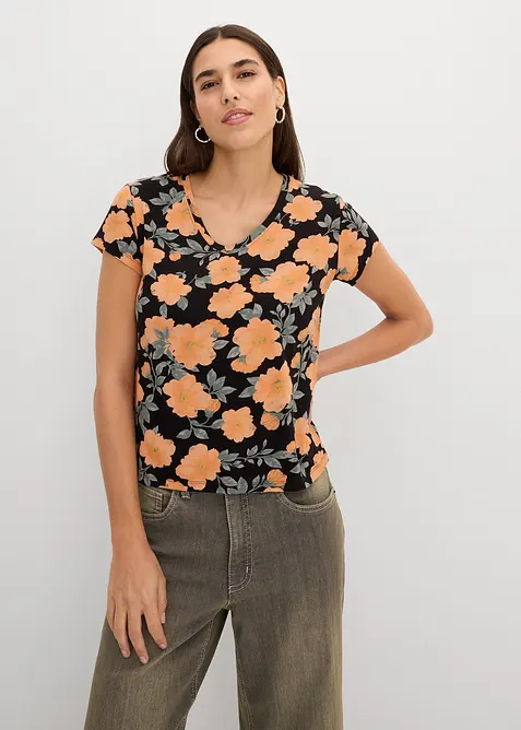 T-shirt in puro cotone, bonprix