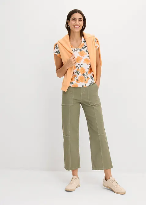 T-shirt in puro cotone, bonprix