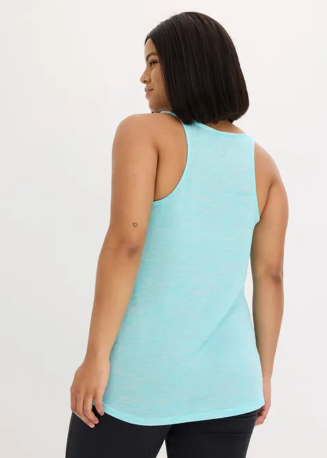 Top leggero per sport con filato fiammato, ad asciugatura rapida, bonprix