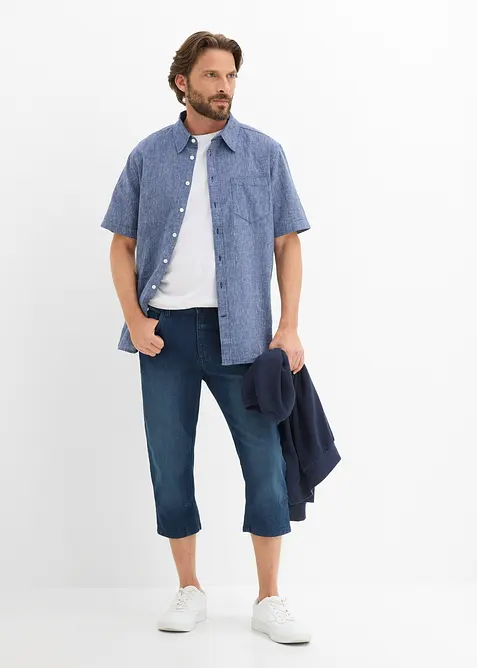 Jeans a pinocchietto leggeri con elastico in vita, slim fit, bonprix