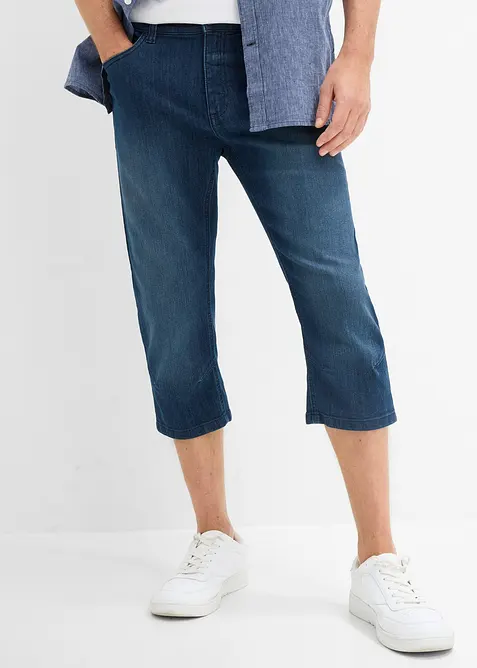 Jeans a pinocchietto leggeri con elastico in vita, slim fit, bonprix