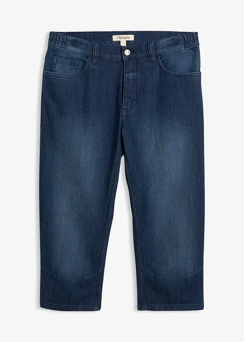 Jeans a pinocchietto leggeri con elastico in vita, slim fit, bonprix