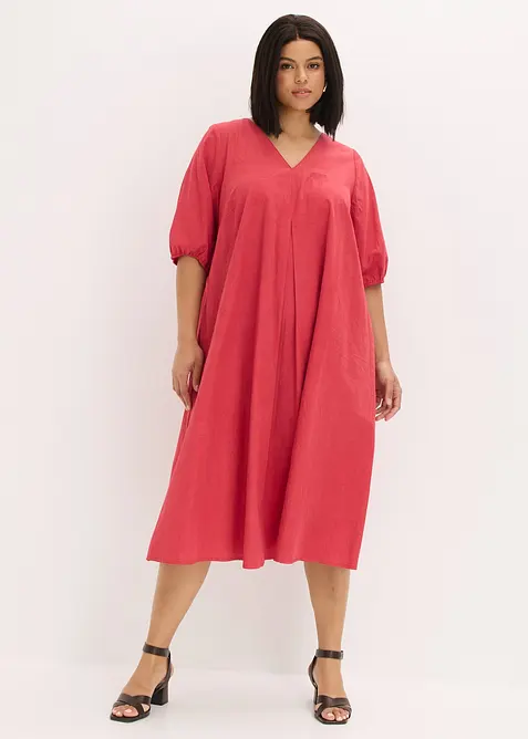 Abito midi in puro cotone, bonprix