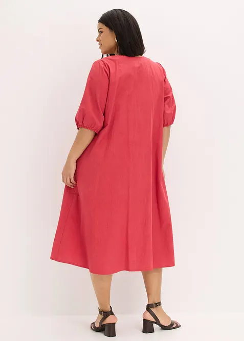 Abito midi in puro cotone, bonprix