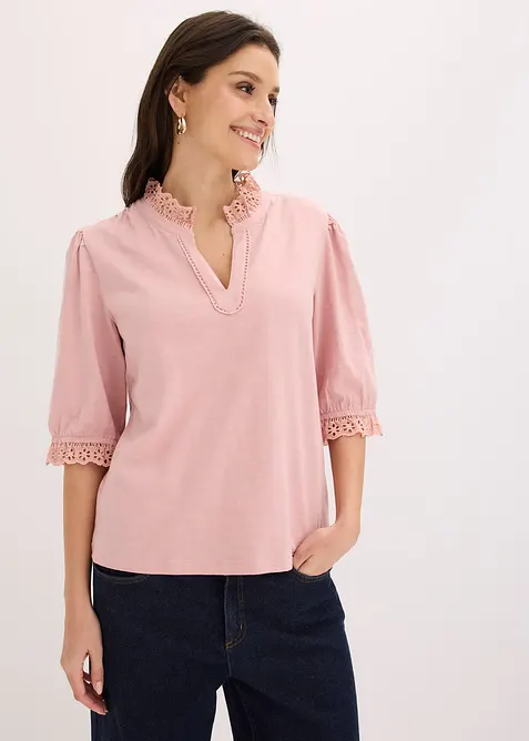 Maglia a maniche lunghe in puro cotone, bonprix