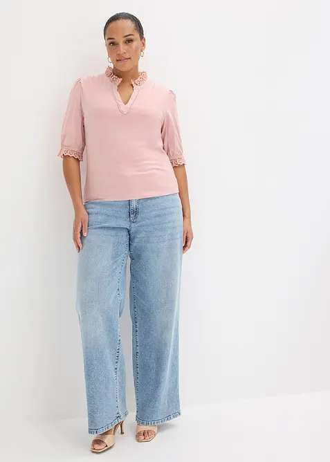 Maglia a maniche lunghe in puro cotone, bonprix