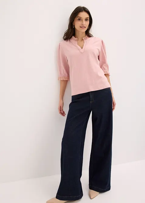 Maglia a maniche lunghe in puro cotone, bonprix