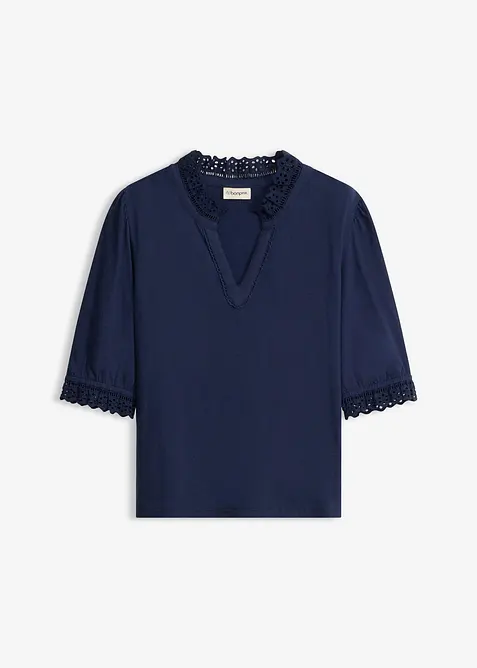 Maglia a maniche lunghe in puro cotone, bonprix