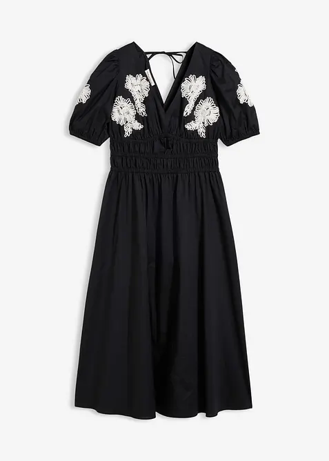 Abito midi con ricami, bonprix
