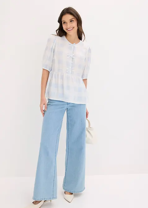 Blusa con fiocchetti, bonprix