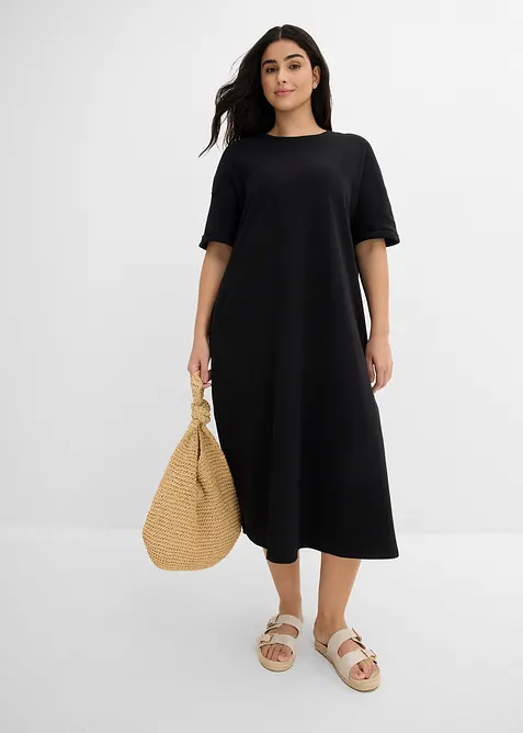 Abito in maglina di interlock robusto con tasche, bonprix