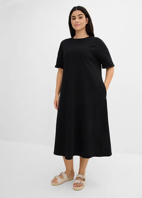 Abito in maglina di interlock robusto con tasche, bonprix