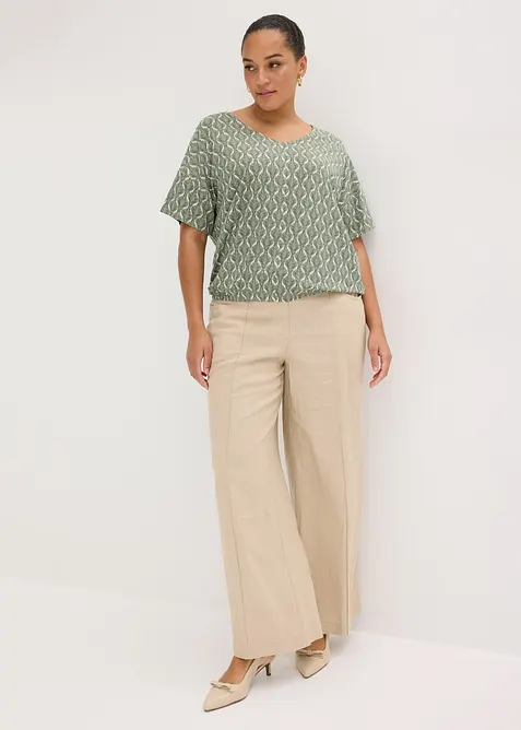 Maxi maglia in misto viscosa morbido, bonprix