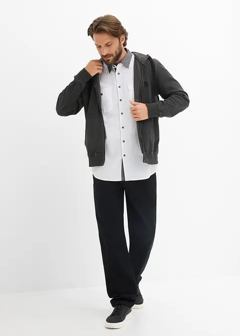 Camicia effetto 2 in 1 a maniche corte, bonprix