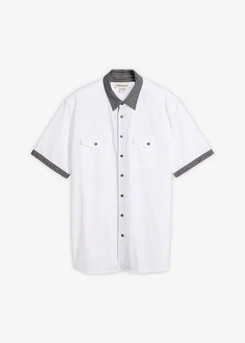 Camicia effetto 2 in 1 a maniche corte, bonprix