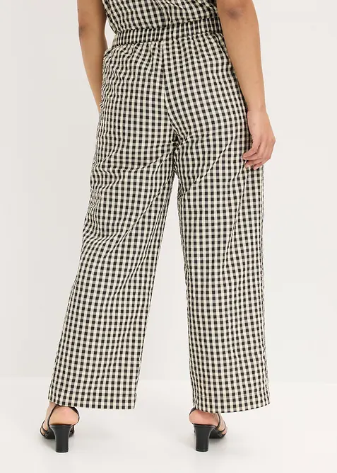 Pantaloni larghi con pinces, bonprix