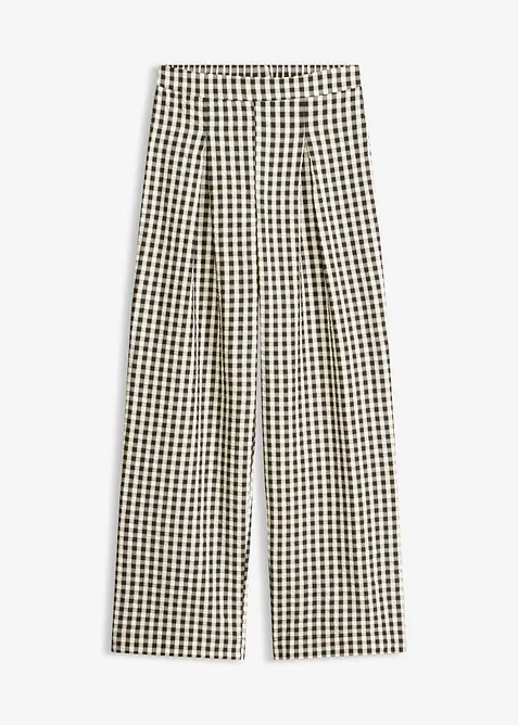 Pantaloni larghi con pinces, bonprix