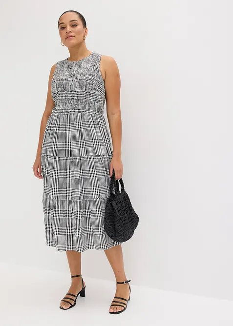 Abito midi in misto viscosa, bonprix