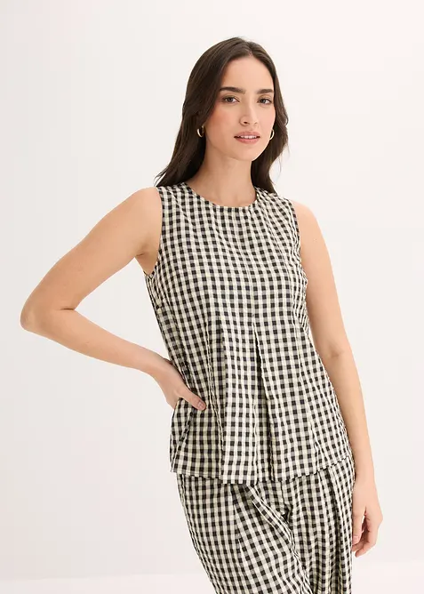 Top a quadri, bonprix