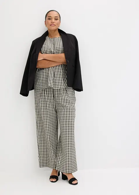 Top a quadri, bonprix