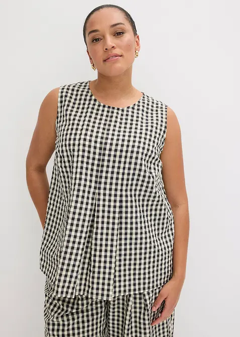 Top a quadri, bonprix