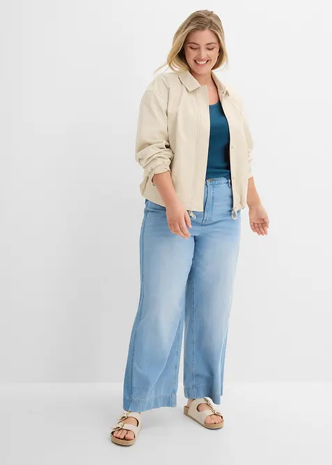 Maglia a costine con cotone biologico (pacco da 2), bonprix