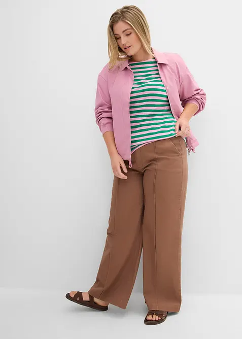 T-shirt con scollo a barca, bonprix