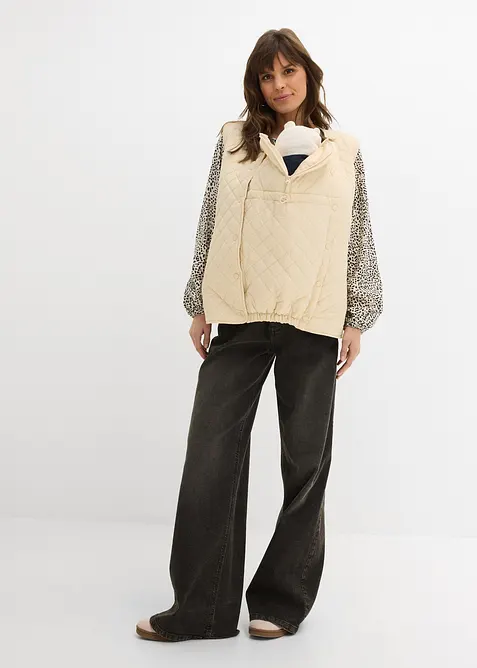 Giacca pr&eacute;maman da mezza stagione 6 in 1 con gilet e inserto babywearing, bonprix