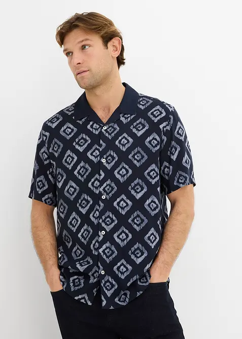 Camicia a maniche corte con colletto resort, bonprix